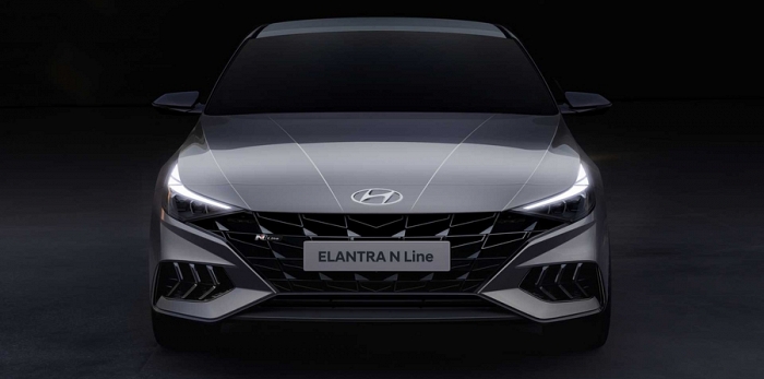  Hyundai Motor представила первые фотографии полностью новой Elantra в версии N Line.