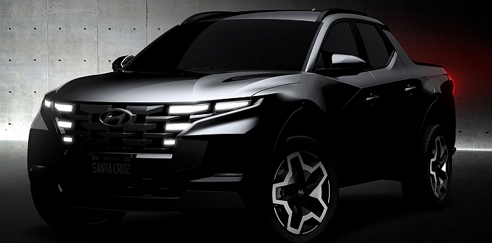  Hyundai показала дизайн серийного пикапа Santa Cruz