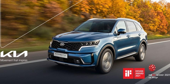  Kia Sorento отримує дві престижні нагороди Red Dot і iF design awards