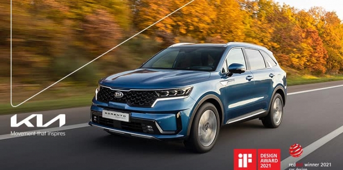  Kia Sorento отримує дві престижні нагороди Red Dot і iF design awards