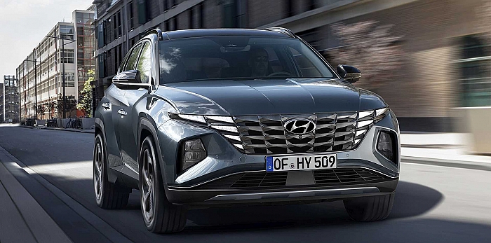  Компания Hyundai полностью рассекретила кроссовер Tucson четвертого поколения: футуристический дизайн и роскошный интерьер