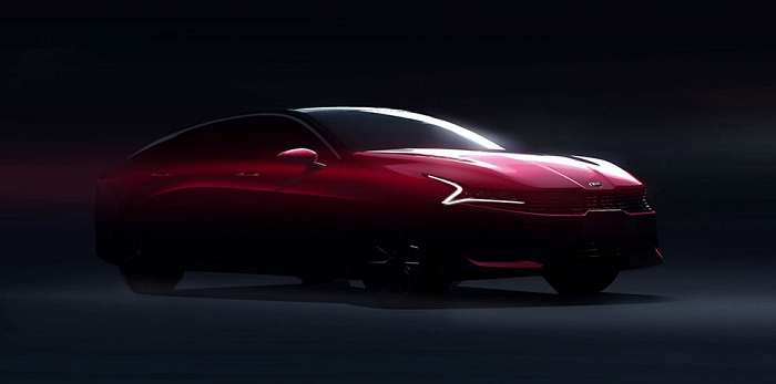  Компания Kia Motors демонстрирует первые изображения нового поколения седана Optima.