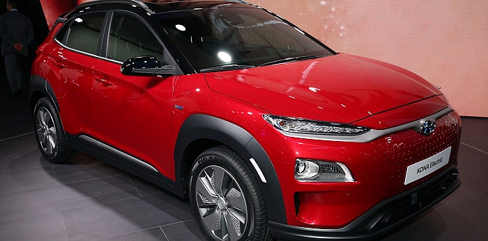  Женева 2018: «живые» фотографии кроссовера Hyundai Kona Electric